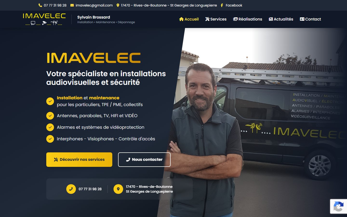 Imavelec — Spécialiste antennes, audiovisuel et sécurité