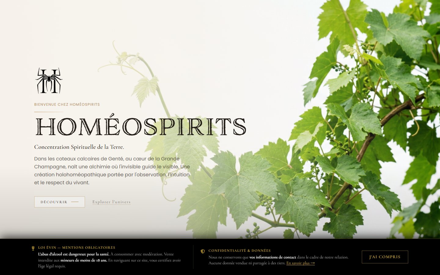 HoméoSpirits — Domaine viticole holohoméopathique