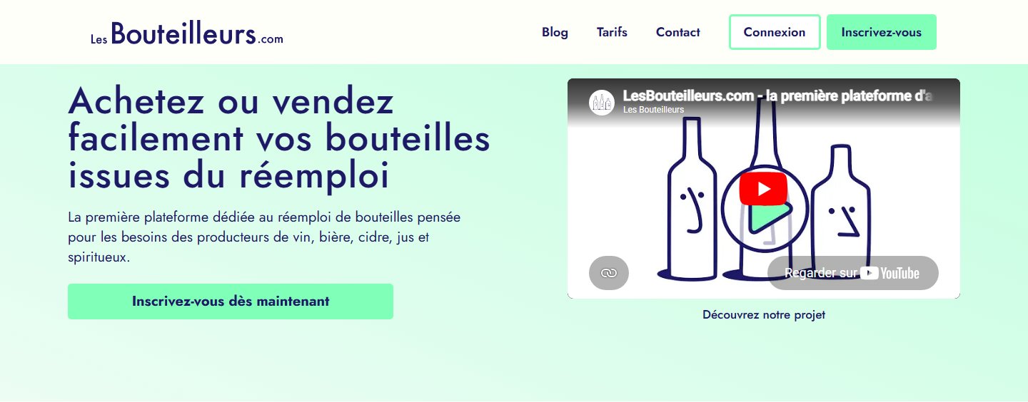 Hero — vidéo de présentation et CTA inscription pour les producteurs