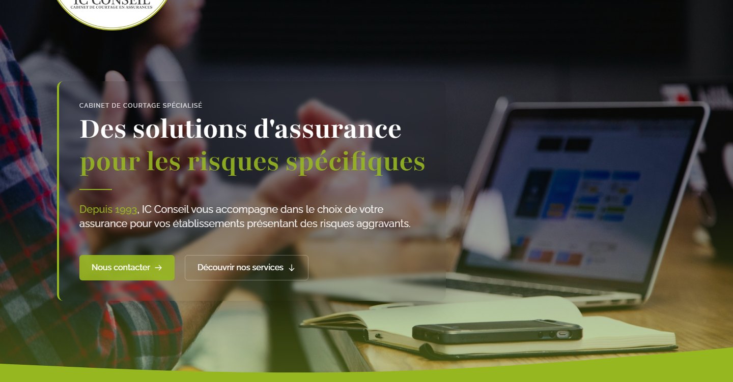 Hero — accroche du cabinet, positionnement risques aggravants, trente ans d'expérience