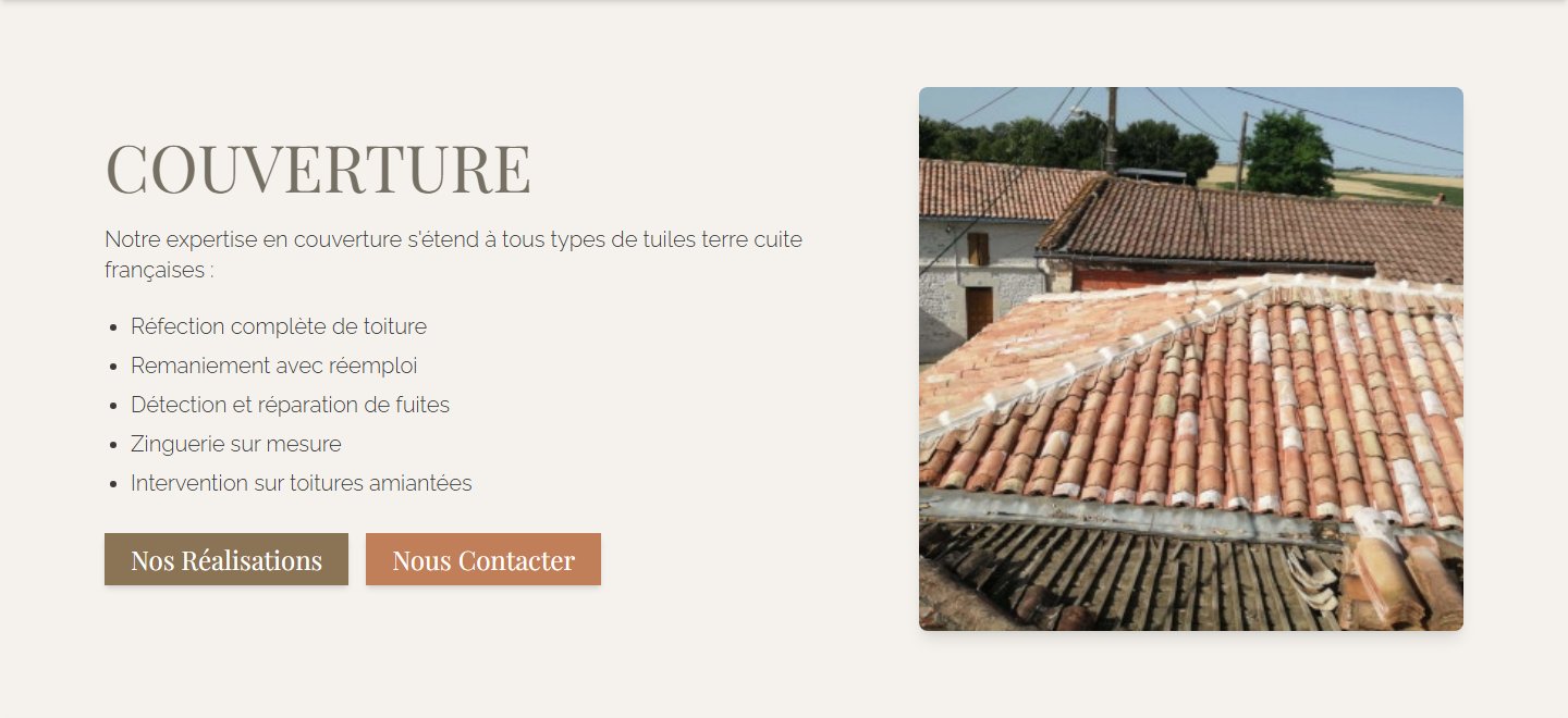 Service couverture — réfection en tuiles terre cuite françaises et zinguerie sur mesure